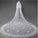 3D Flowers Lace Appliques Tulle Ivory Wedding Veils SSM180