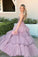 A Line Pink Spaghetti Straps Long Formal Party Dresses Long Prom Dresses